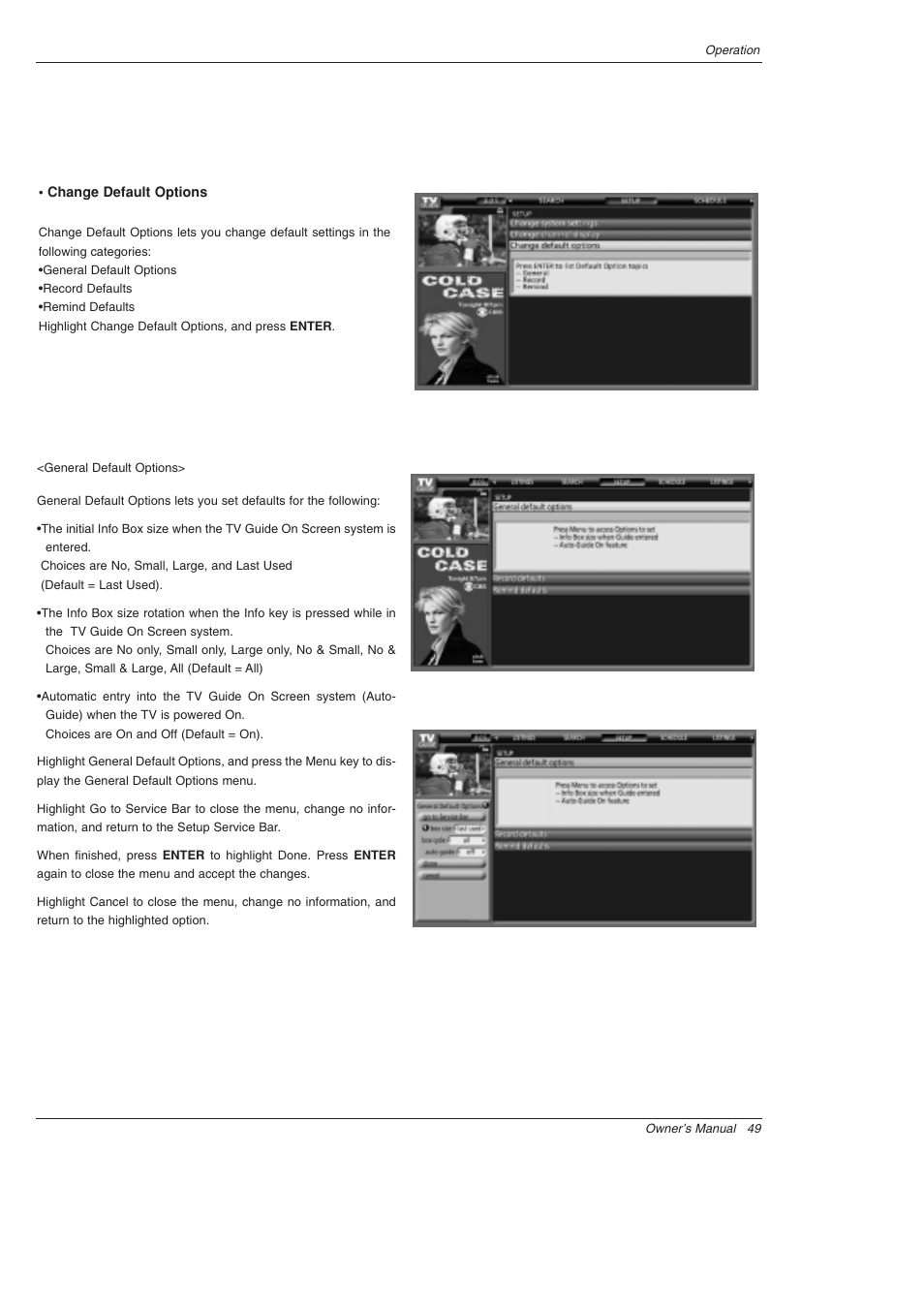 LG 52SX4D User Manual | Page 49 / 104
