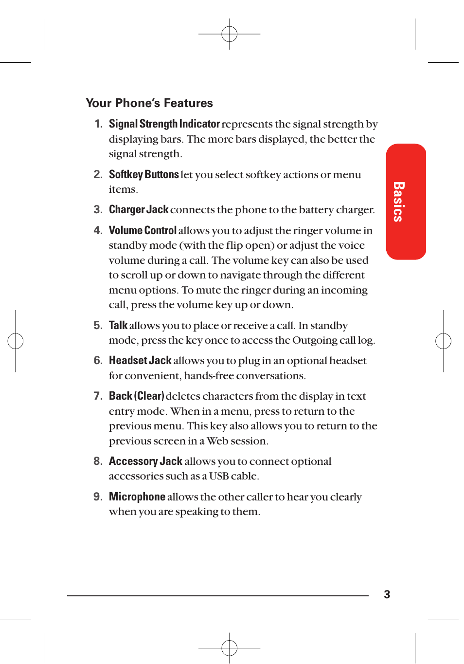 Basics | LG Sti User Manual | Page 9 / 40