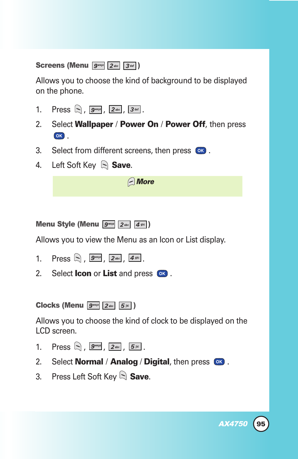LG AX4750 User Manual | Page 95 / 137