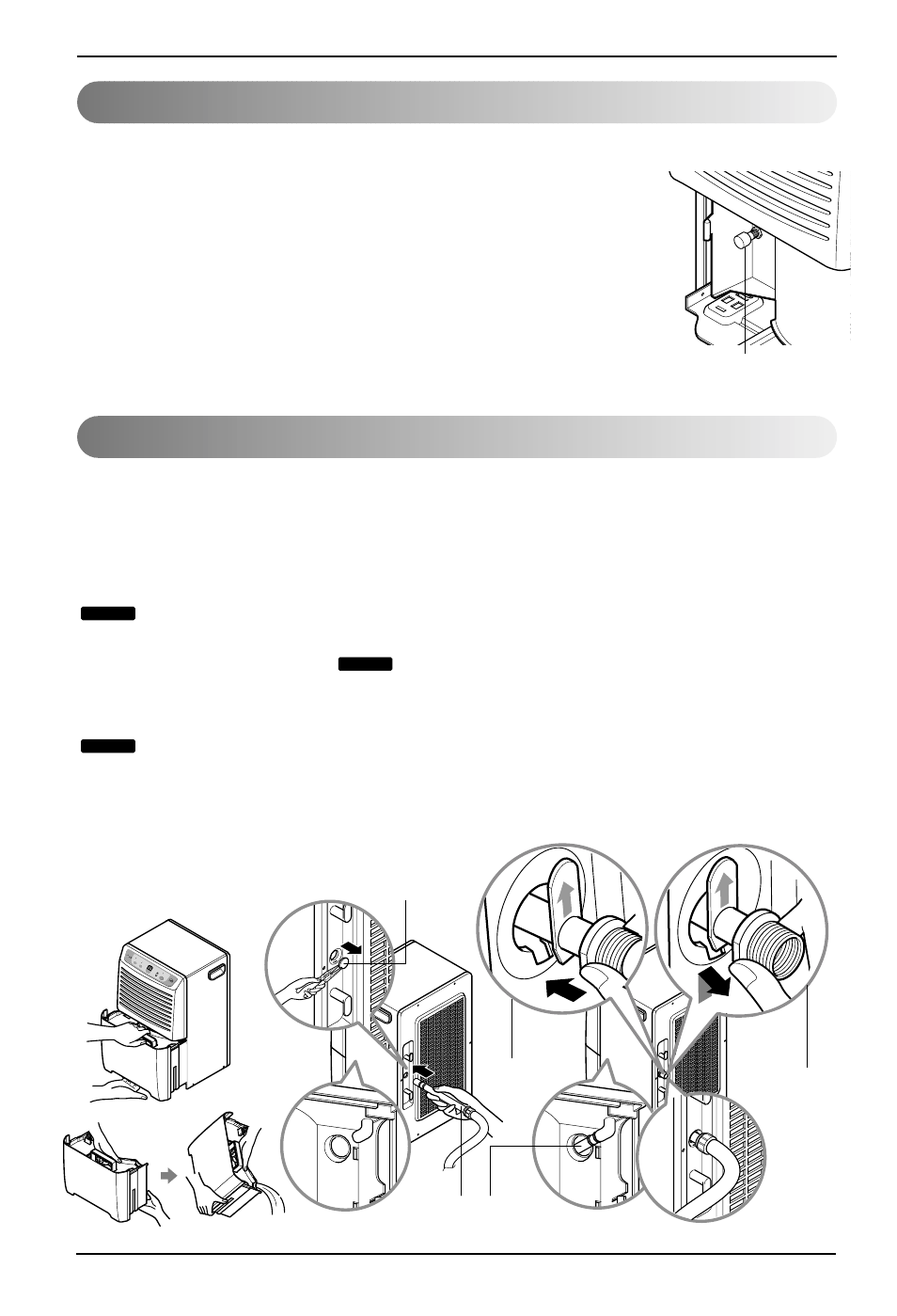 Automatic shut off disposing of collected water, 12 dehumidifier operating instructions | LG LD40E User Manual | Page 12 / 31