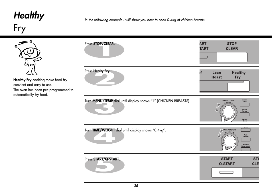 Healthy fry | LG MC9280XC User Manual | Page 26 / 56