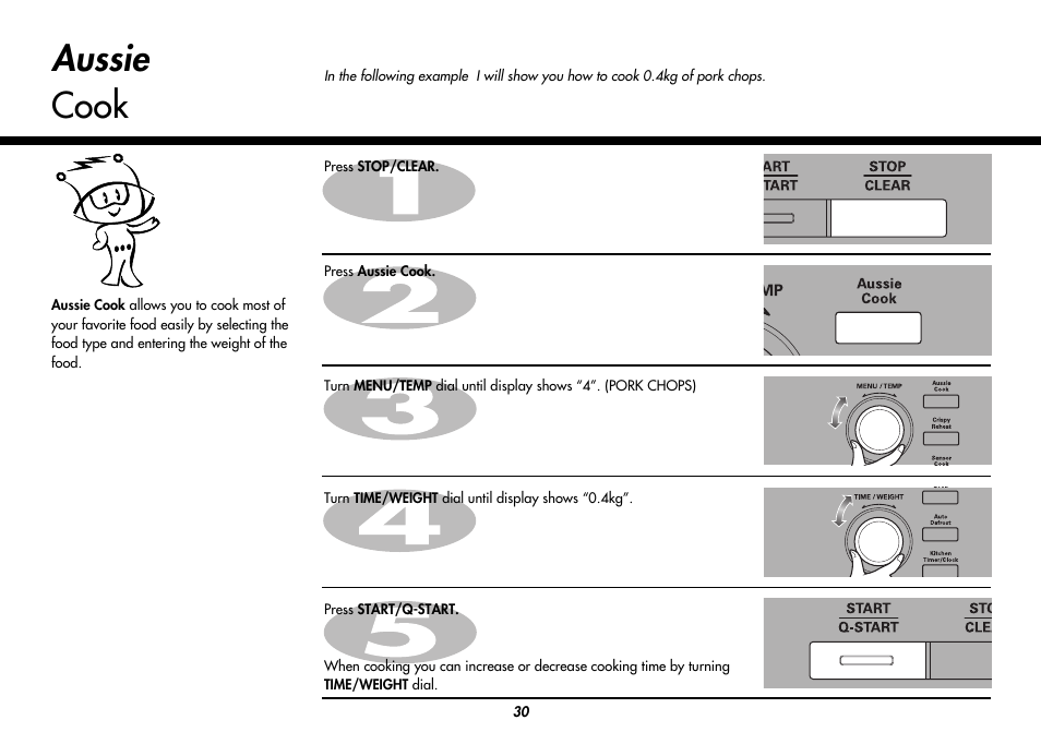 Aussie cook | LG MC9280XC User Manual | Page 30 / 56