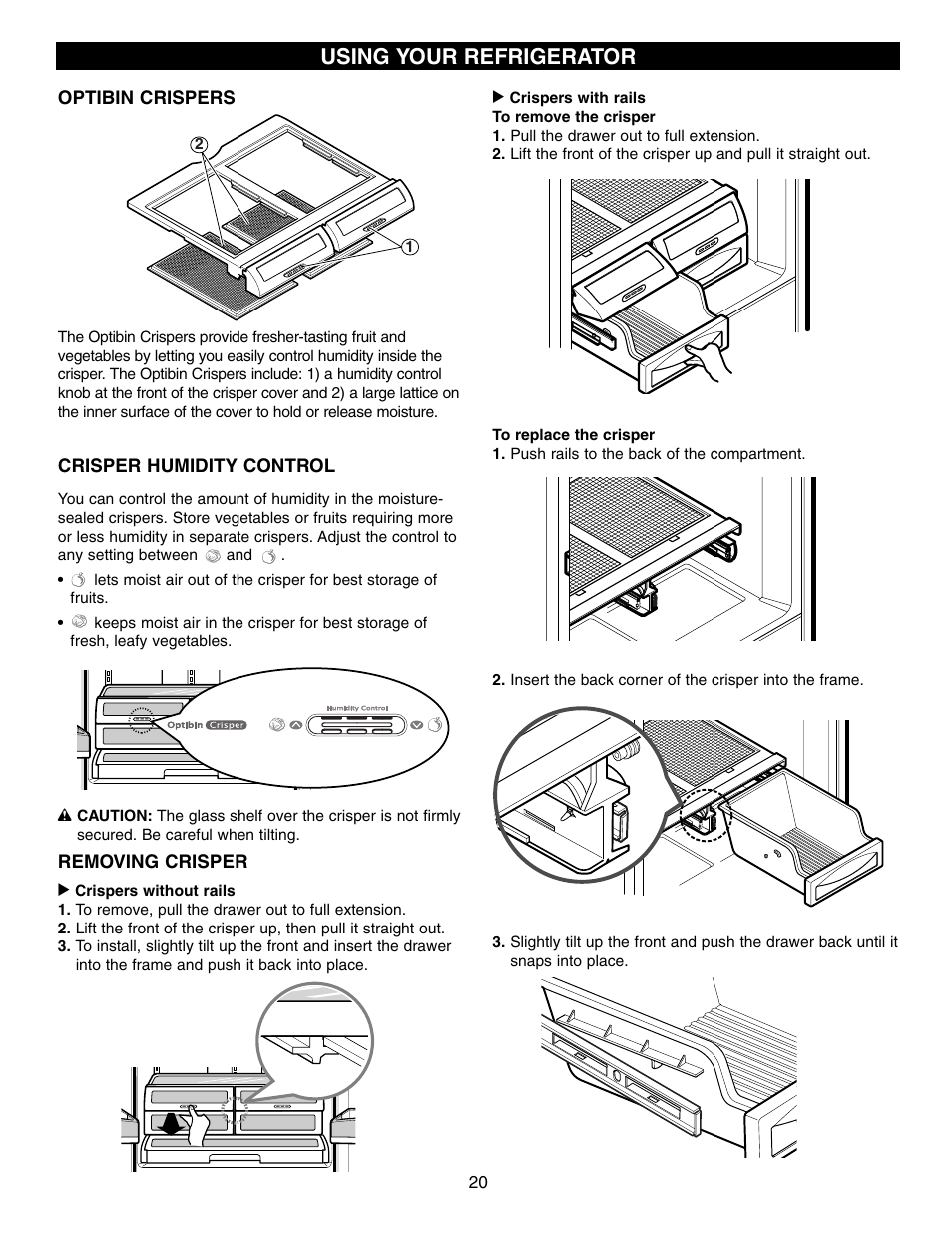 Using your refrigerator | LG LFC21760 User Manual | Page 20 / 36