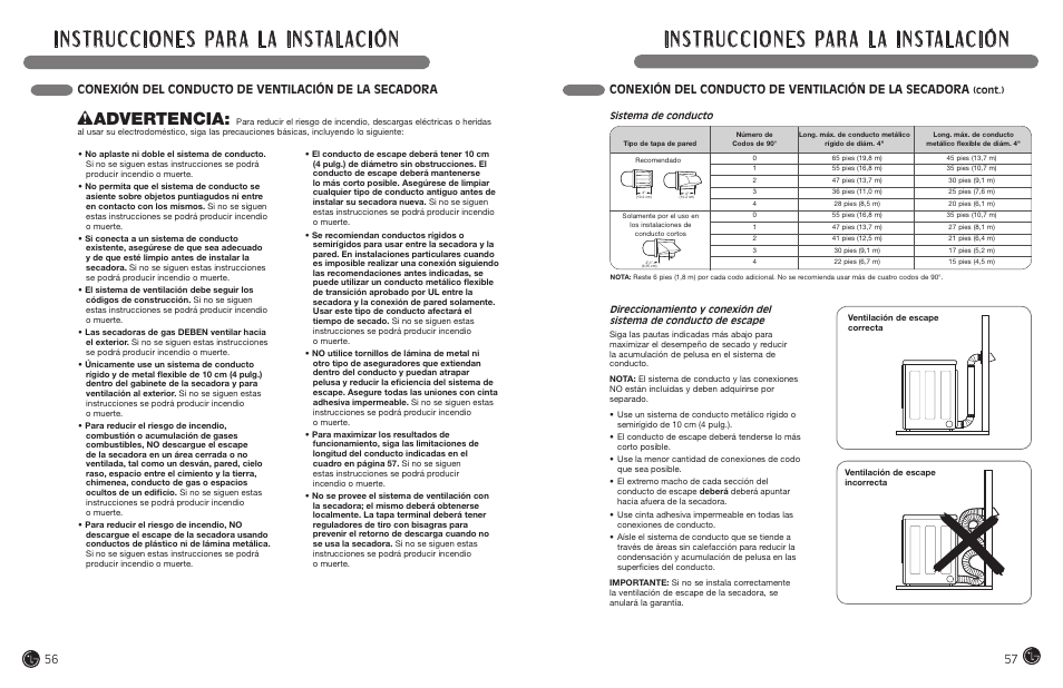 Wadvertencia | LG DLEX7177RM User Manual | Page 29 / 45