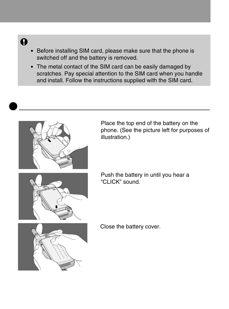 Installing the battery | LG 600 User Manual | Page 19 / 86