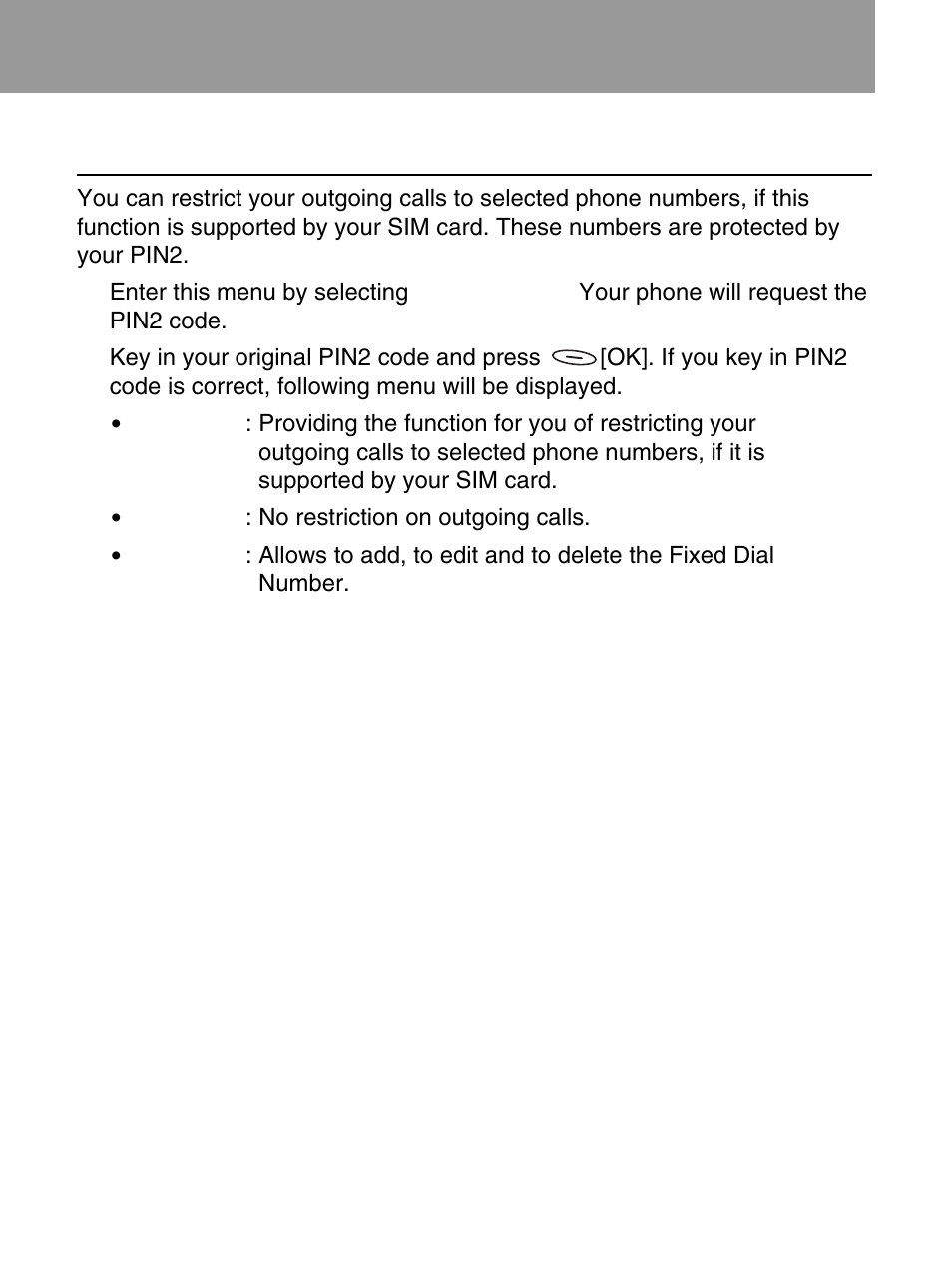 Fixed dial number [menu 4-3 | LG 600 User Manual | Page 57 / 86