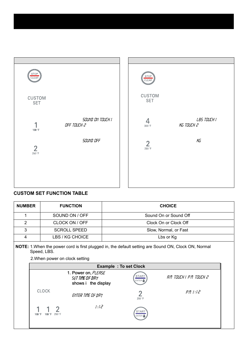 Using your microwave oven, Custom set | LG LMB0960ST User Manual | Page 13 / 29