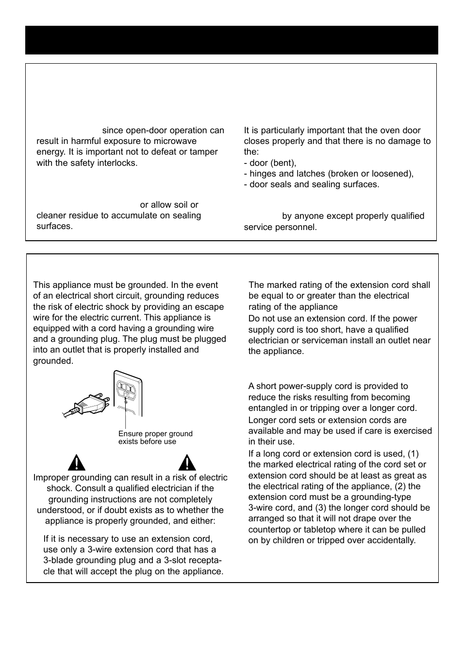 Warning, Safety | LG LMB0960ST User Manual | Page 3 / 29