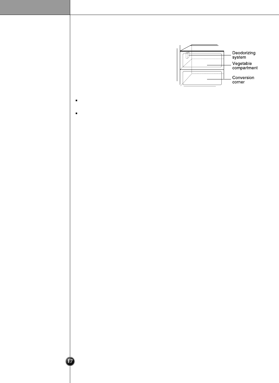 Deodorizer (applicable to some models only), Operation | LG SXS User Manual | Page 17 / 28