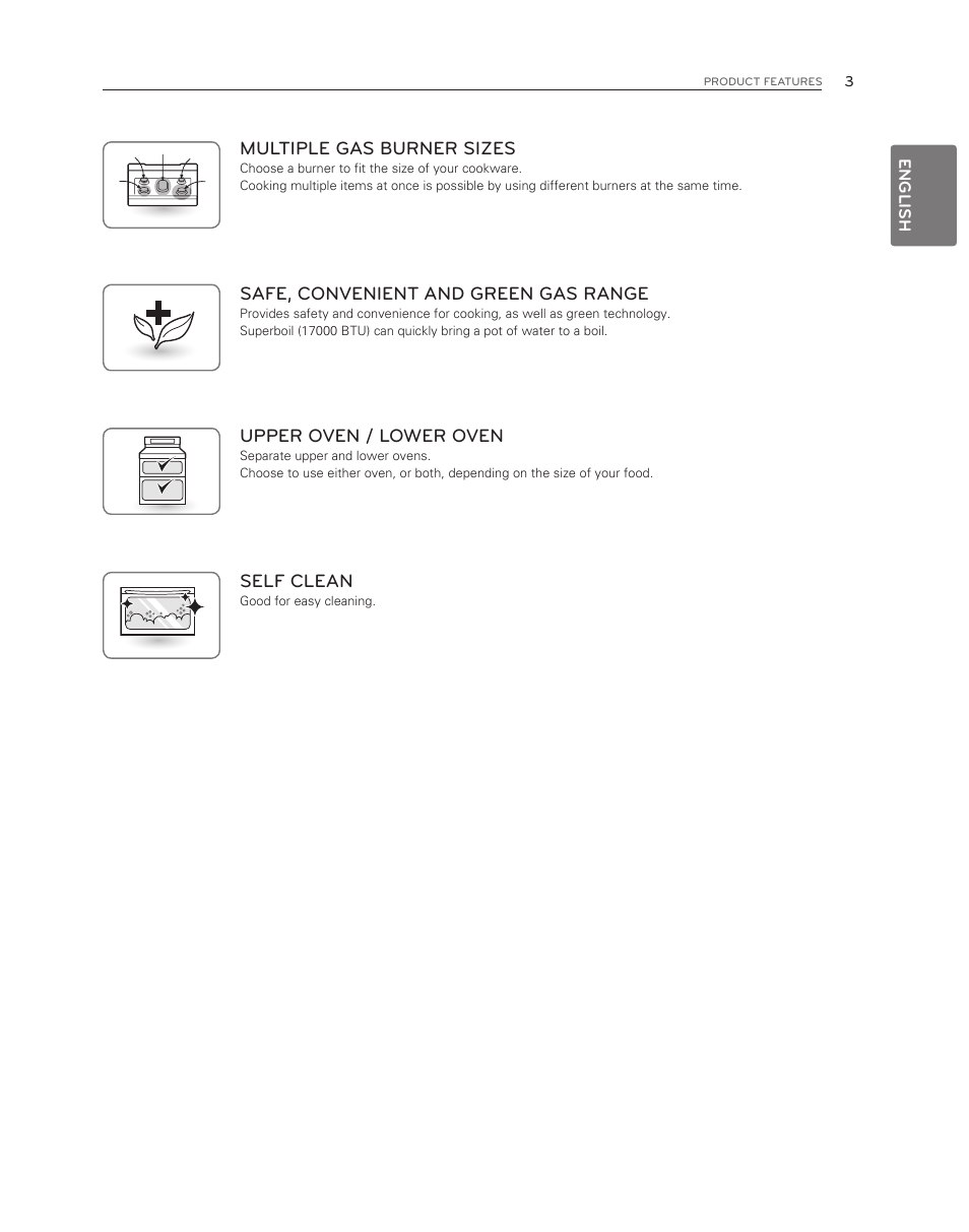LG LDG3017ST User Manual | Page 3 / 47