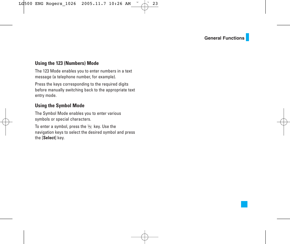 LG 500 User Manual | Page 23 / 85