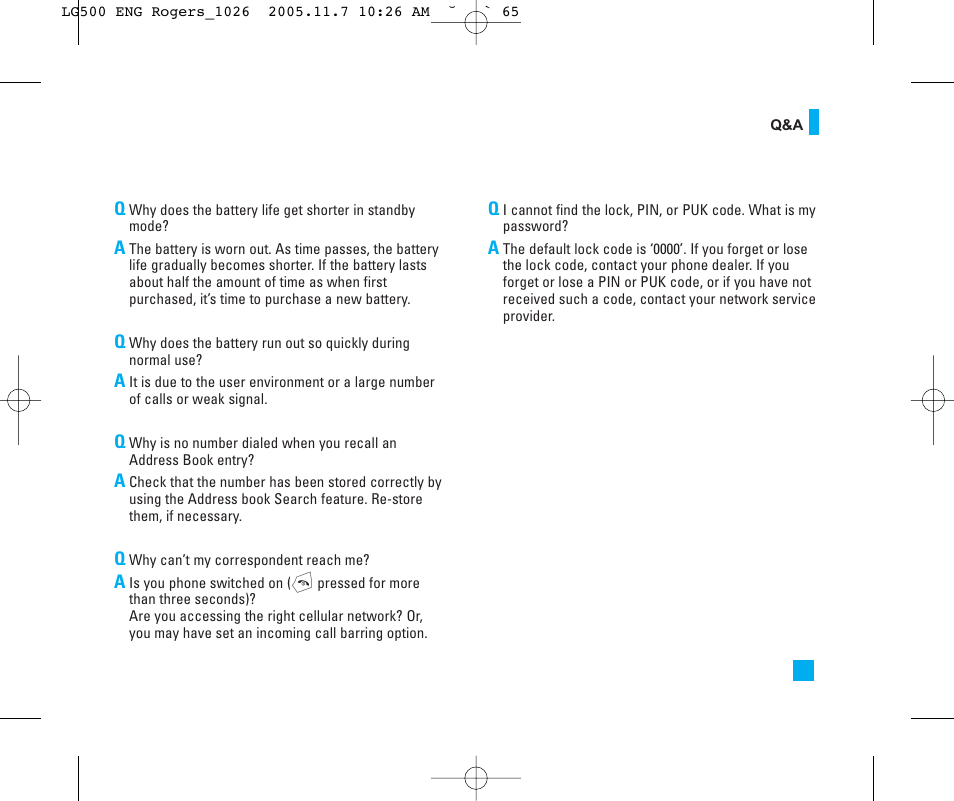 LG 500 User Manual | Page 65 / 85