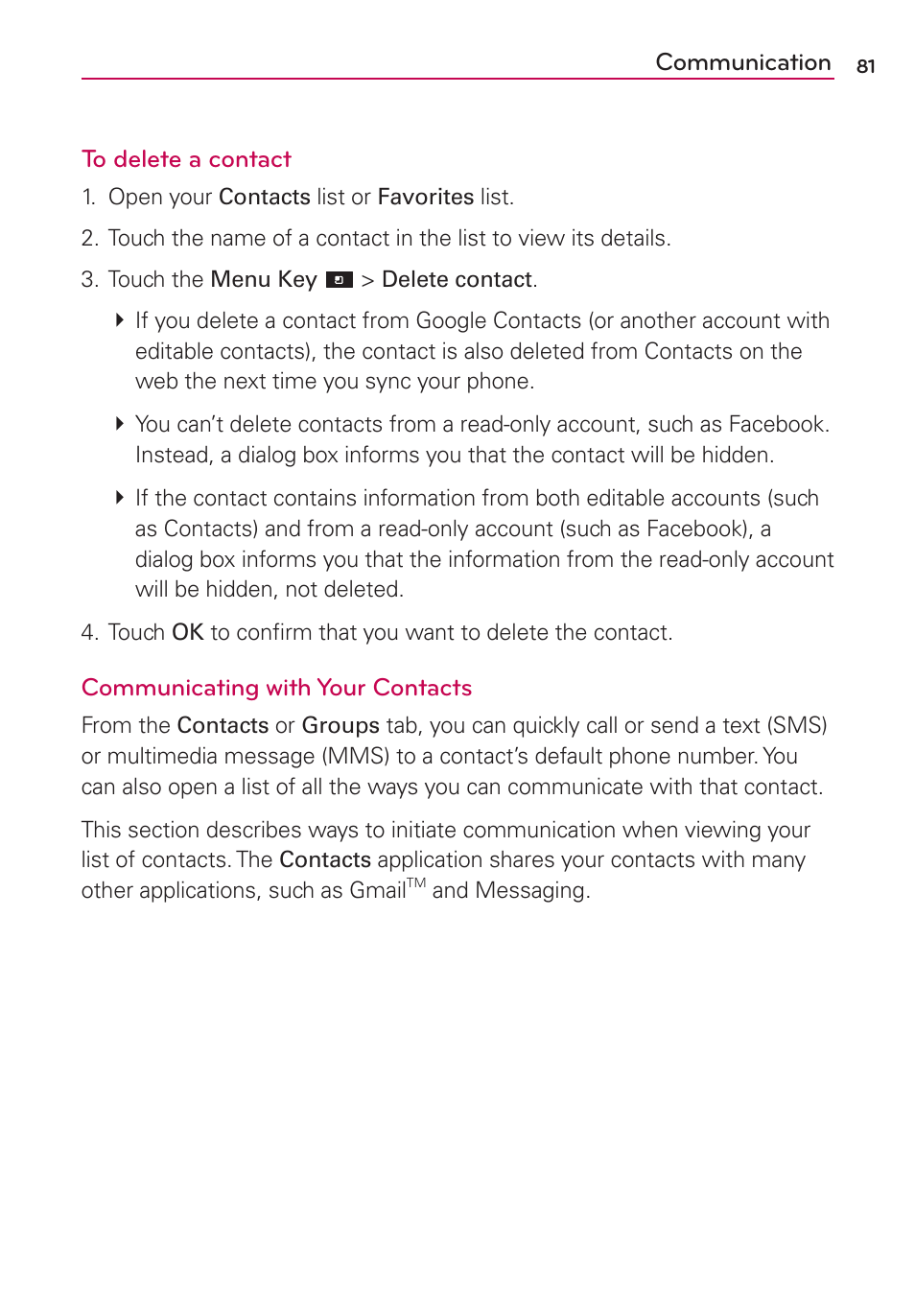 LG CONNECT 4G MFL67218101 User Manual | Page 83 / 415