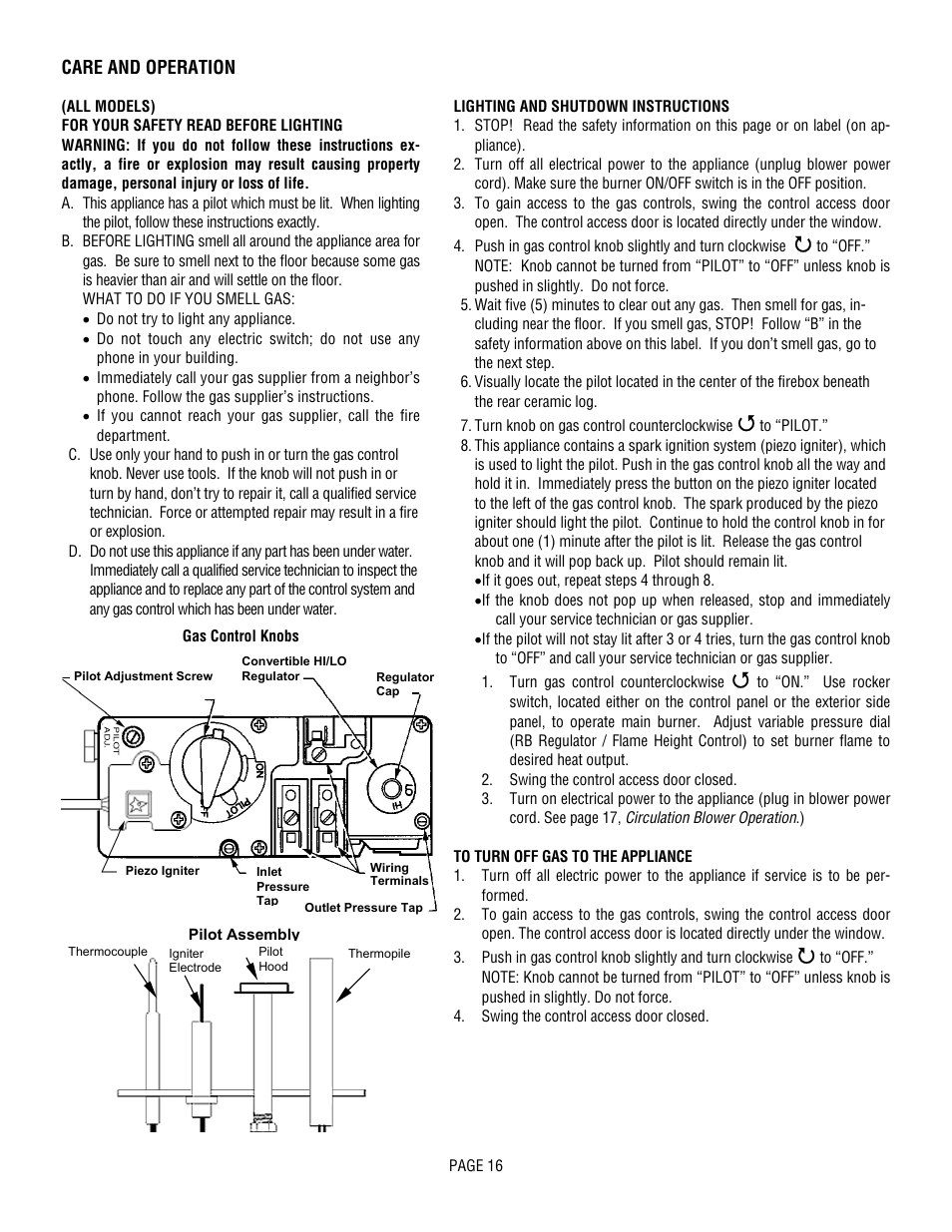 Lennox Hearth L20 BF-2 User Manual | Page 16 / 32