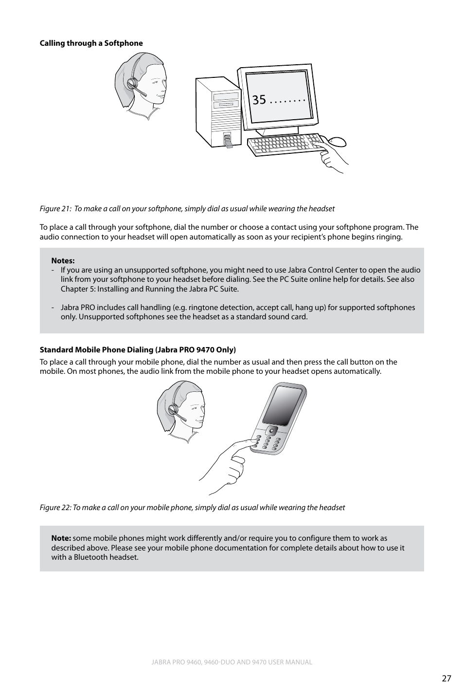 English | Lennox Hearth JABRA PRO 9470 User Manual | Page 27 / 67