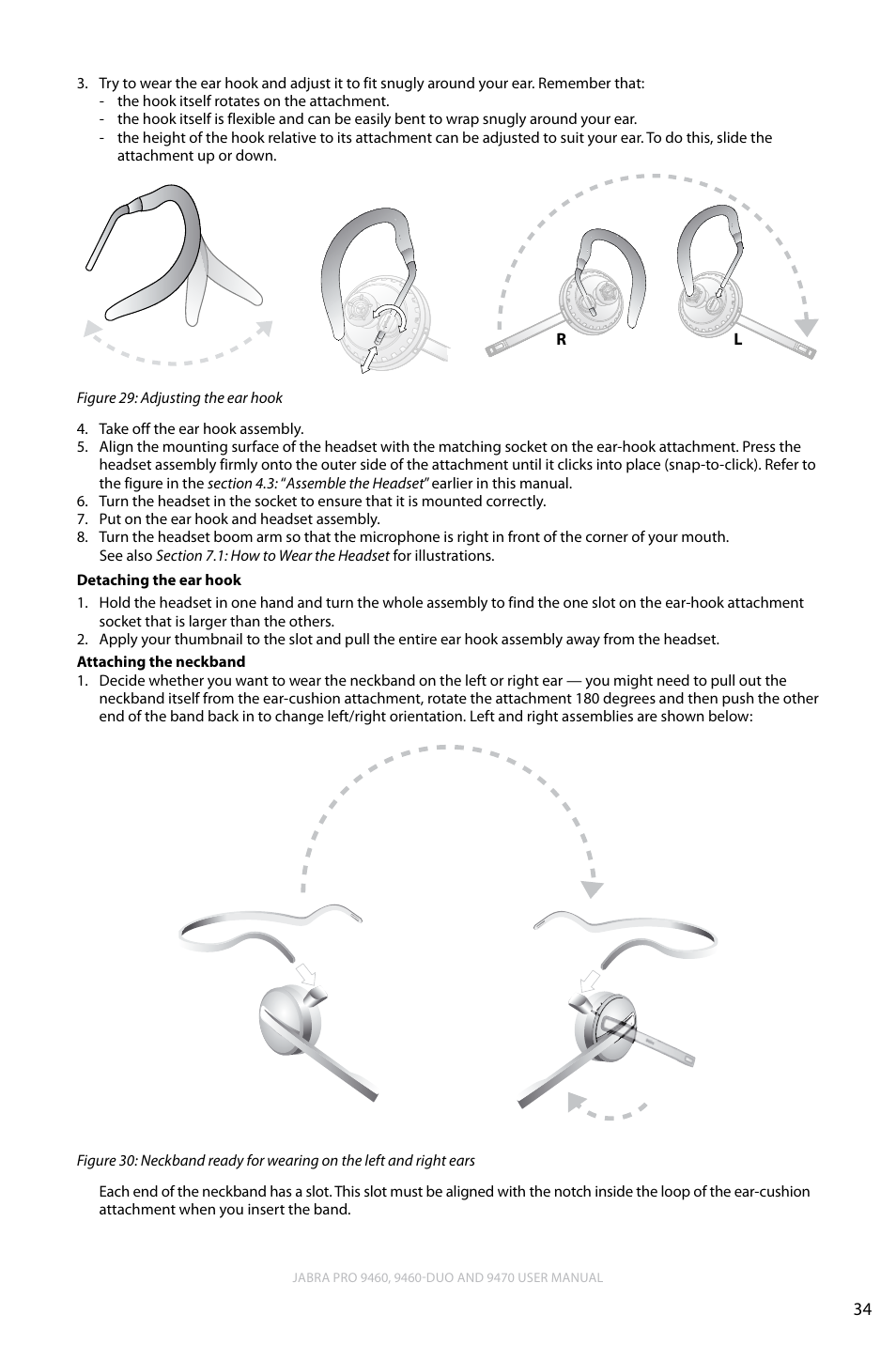 English | Lennox Hearth JABRA PRO 9470 User Manual | Page 34 / 67