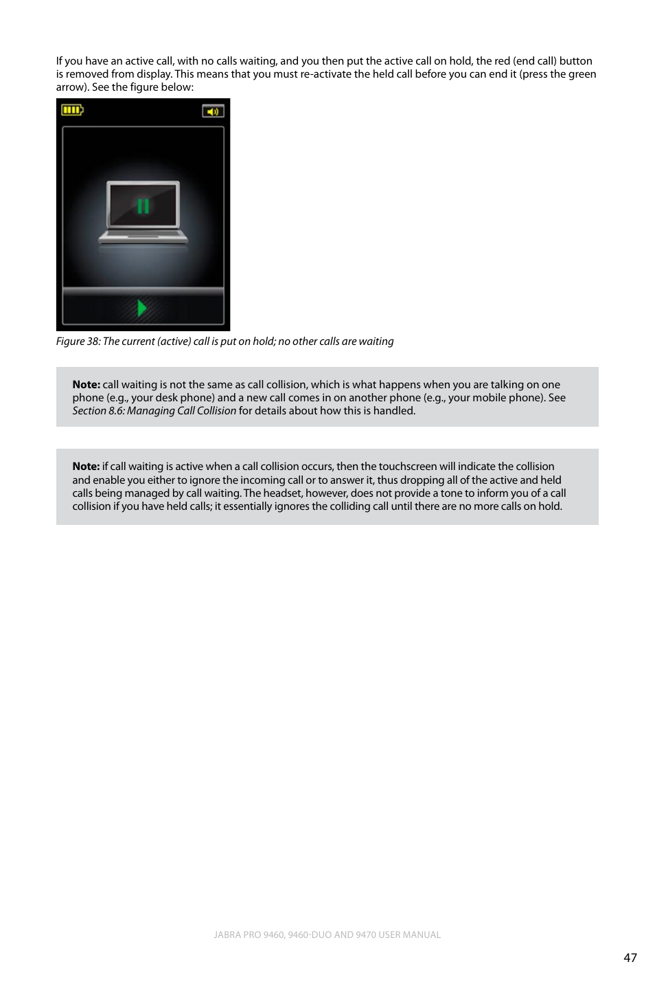 English | Lennox Hearth JABRA PRO 9470 User Manual | Page 47 / 67