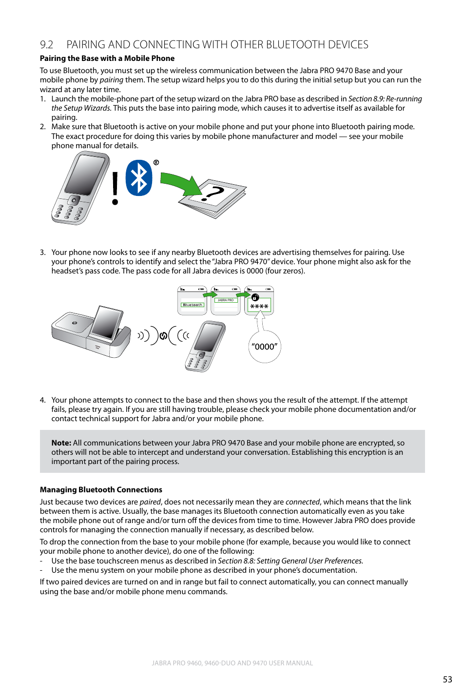 English | Lennox Hearth JABRA PRO 9470 User Manual | Page 53 / 67