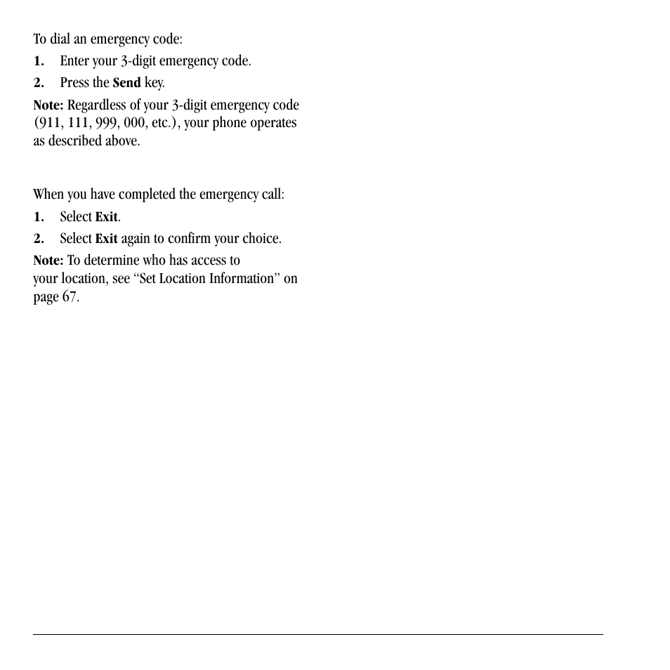 Exit emergency services | Lennox Hearth X-TC User Manual | Page 20 / 88
