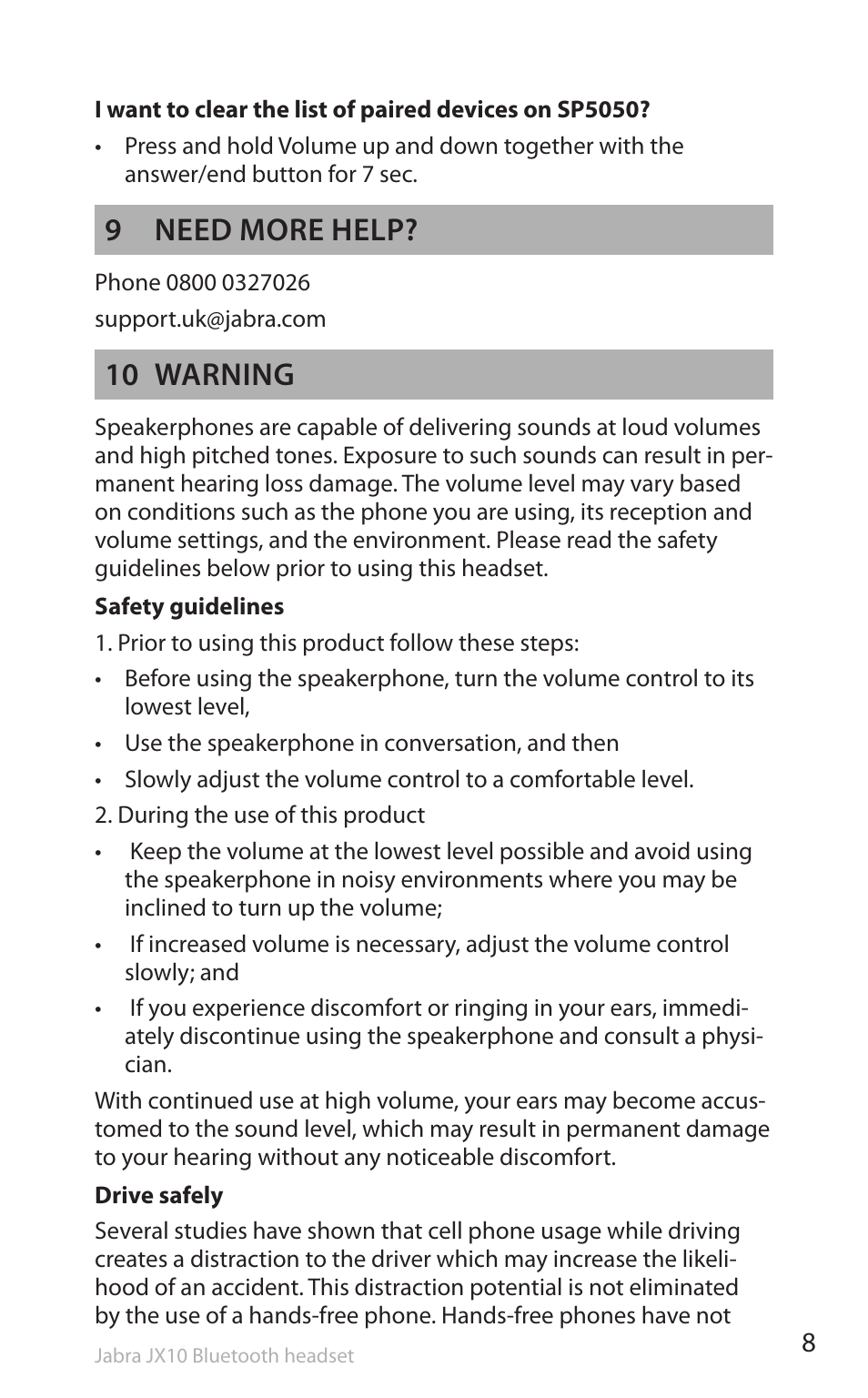 9 need more help, 10 warning | Lennox Hearth SP5050 User Manual | Page 10 / 221