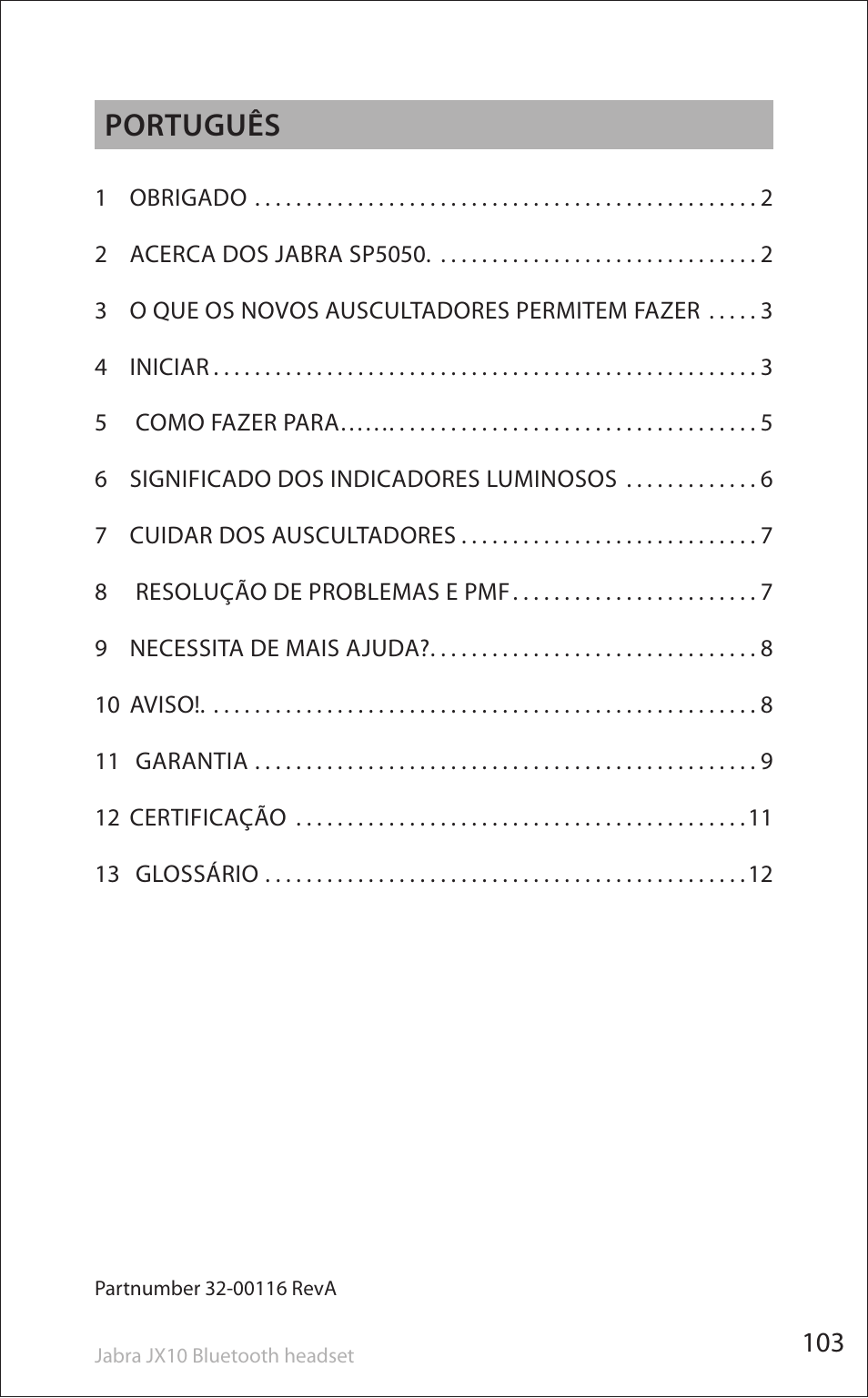 Português | Lennox Hearth SP5050 User Manual | Page 105 / 221