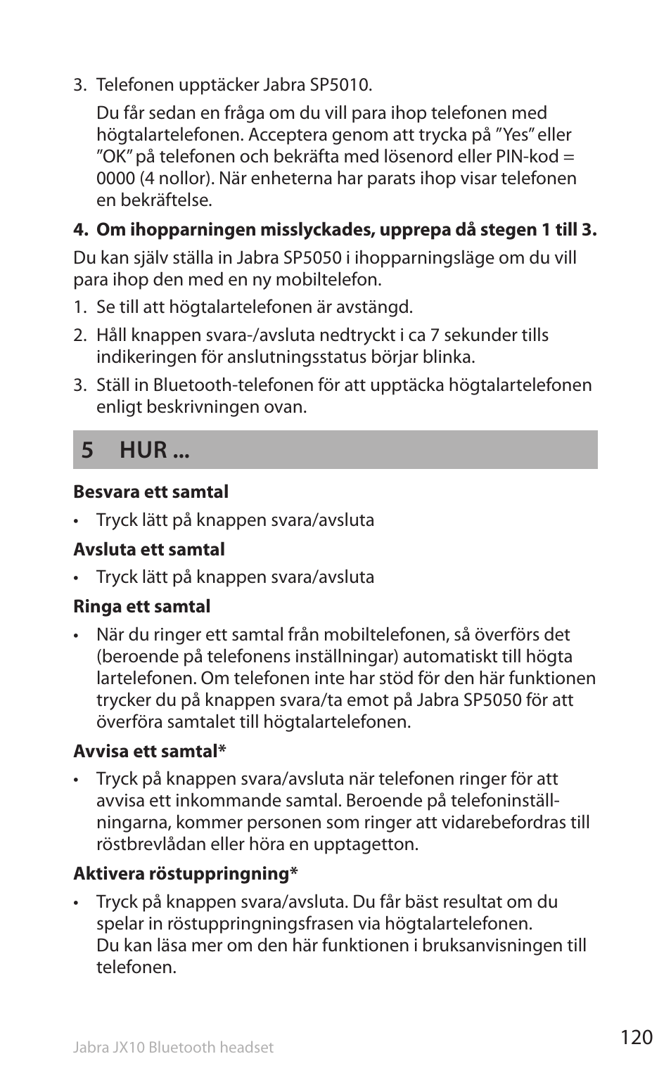 5 hur | Lennox Hearth SP5050 User Manual | Page 122 / 221