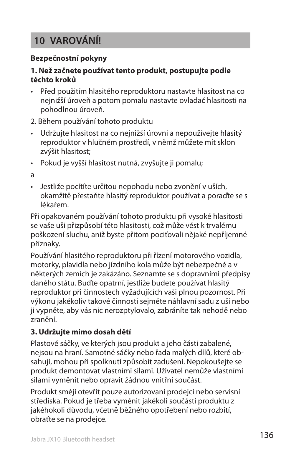 10 varování | Lennox Hearth SP5050 User Manual | Page 138 / 221