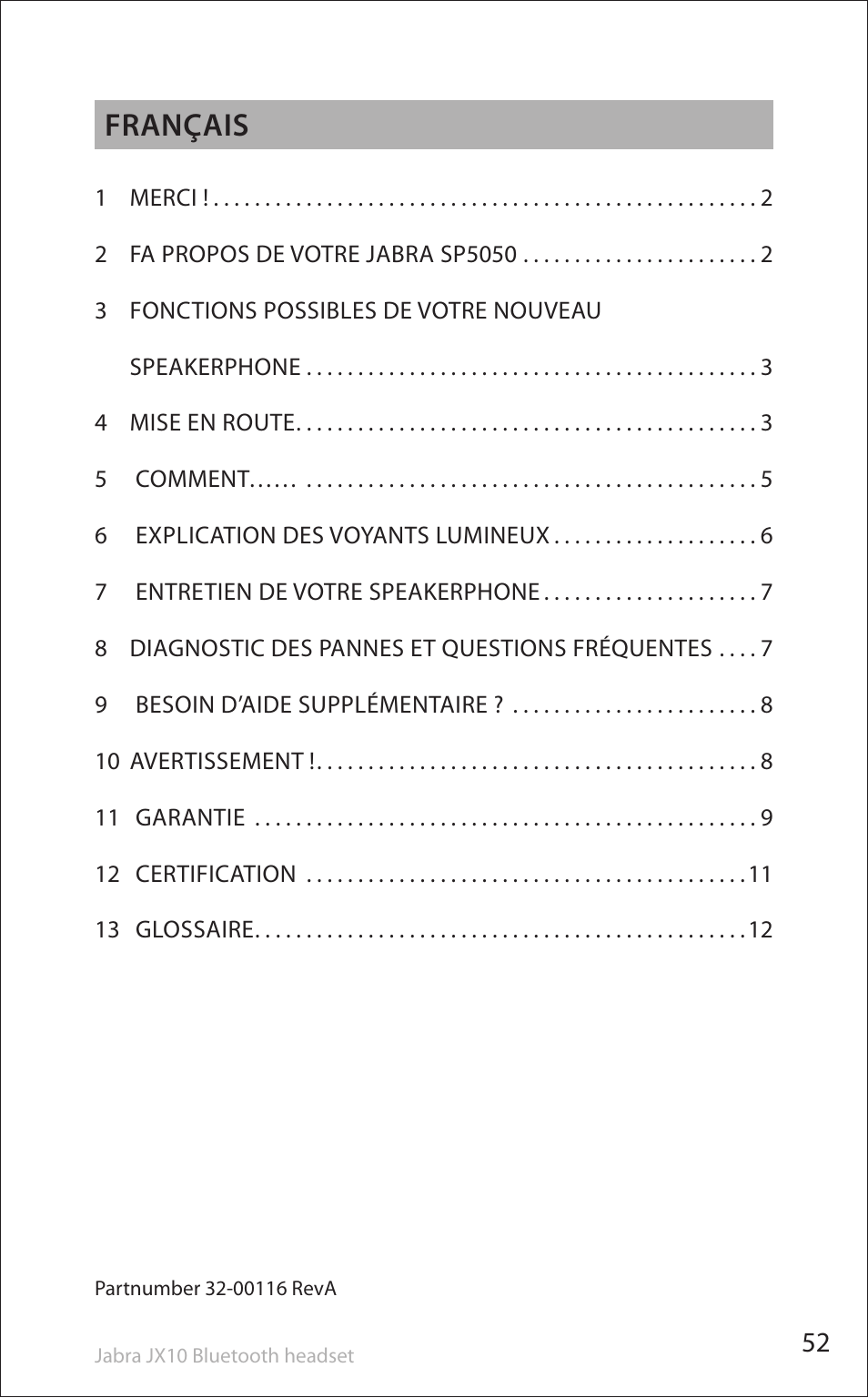 Français | Lennox Hearth SP5050 User Manual | Page 54 / 221
