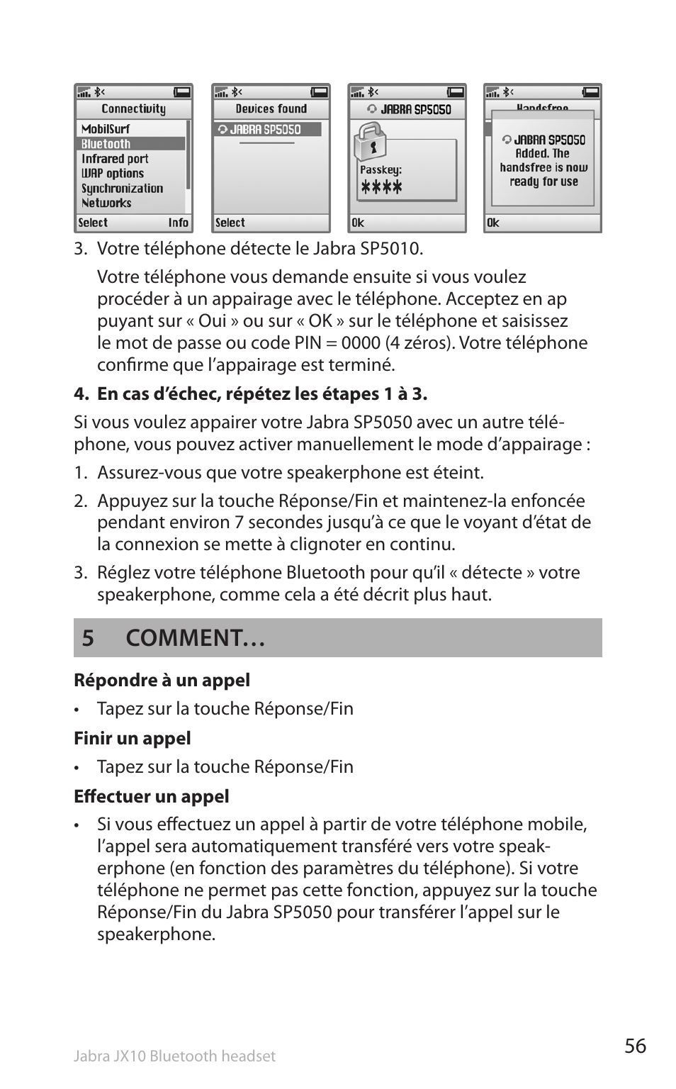 5 comment | Lennox Hearth SP5050 User Manual | Page 58 / 221