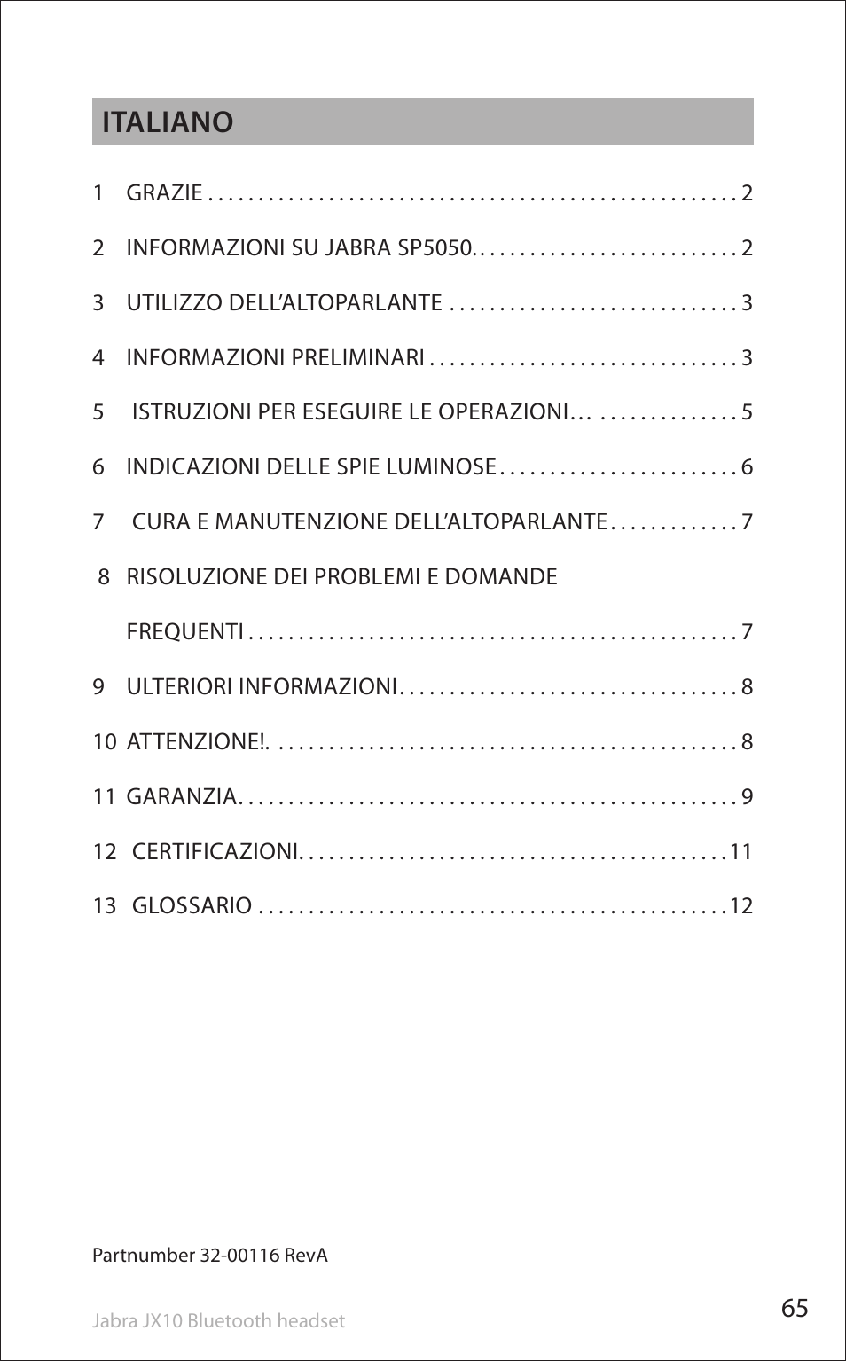 Italiano | Lennox Hearth SP5050 User Manual | Page 67 / 221