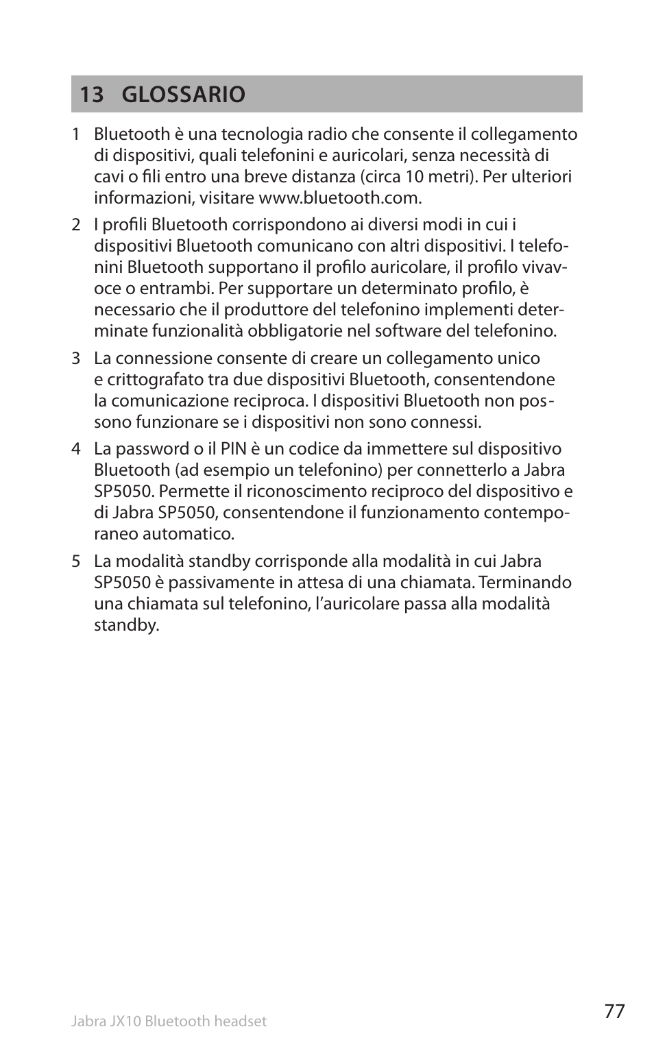 13 glossario | Lennox Hearth SP5050 User Manual | Page 79 / 221