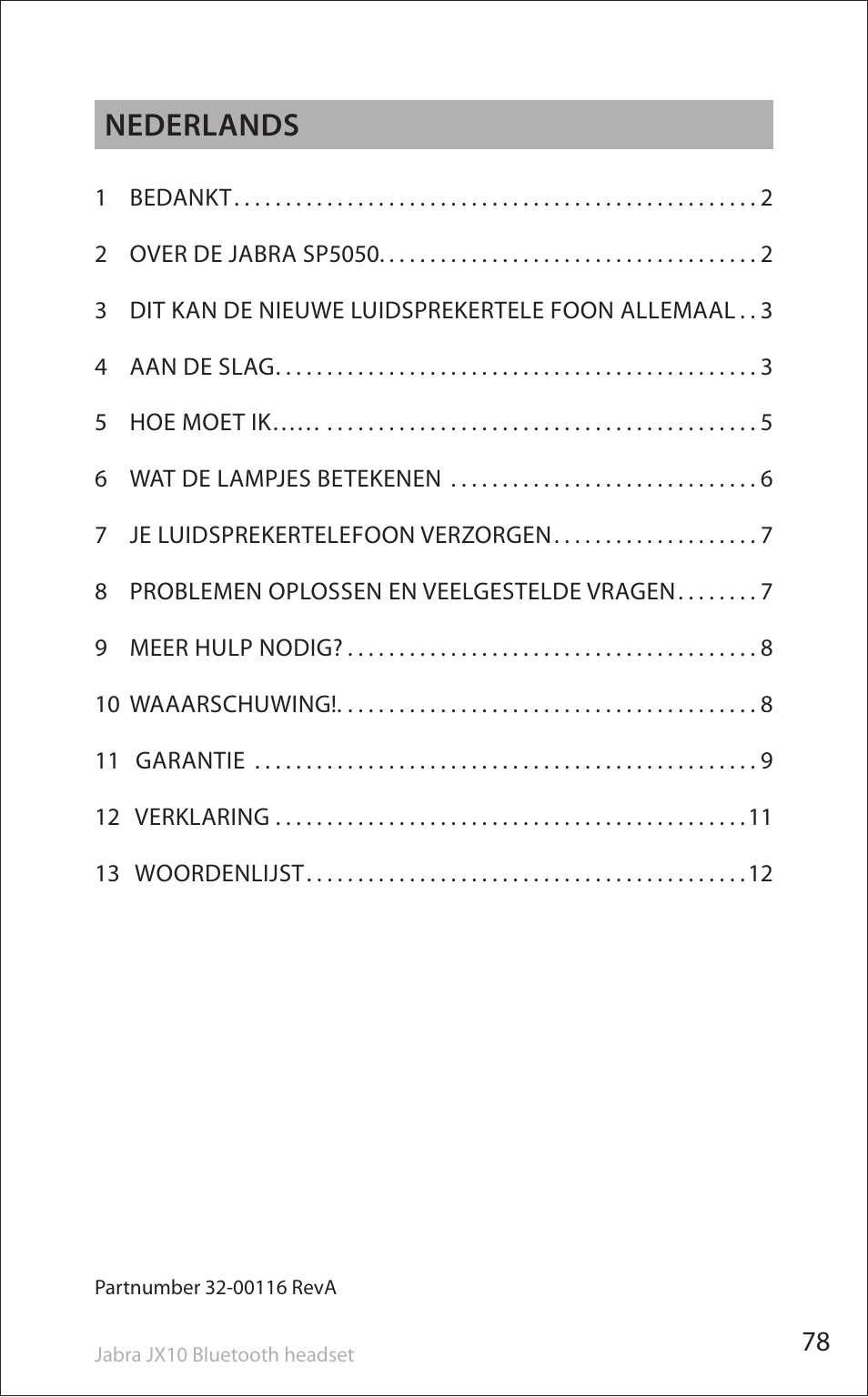 Nederlands | Lennox Hearth SP5050 User Manual | Page 80 / 221