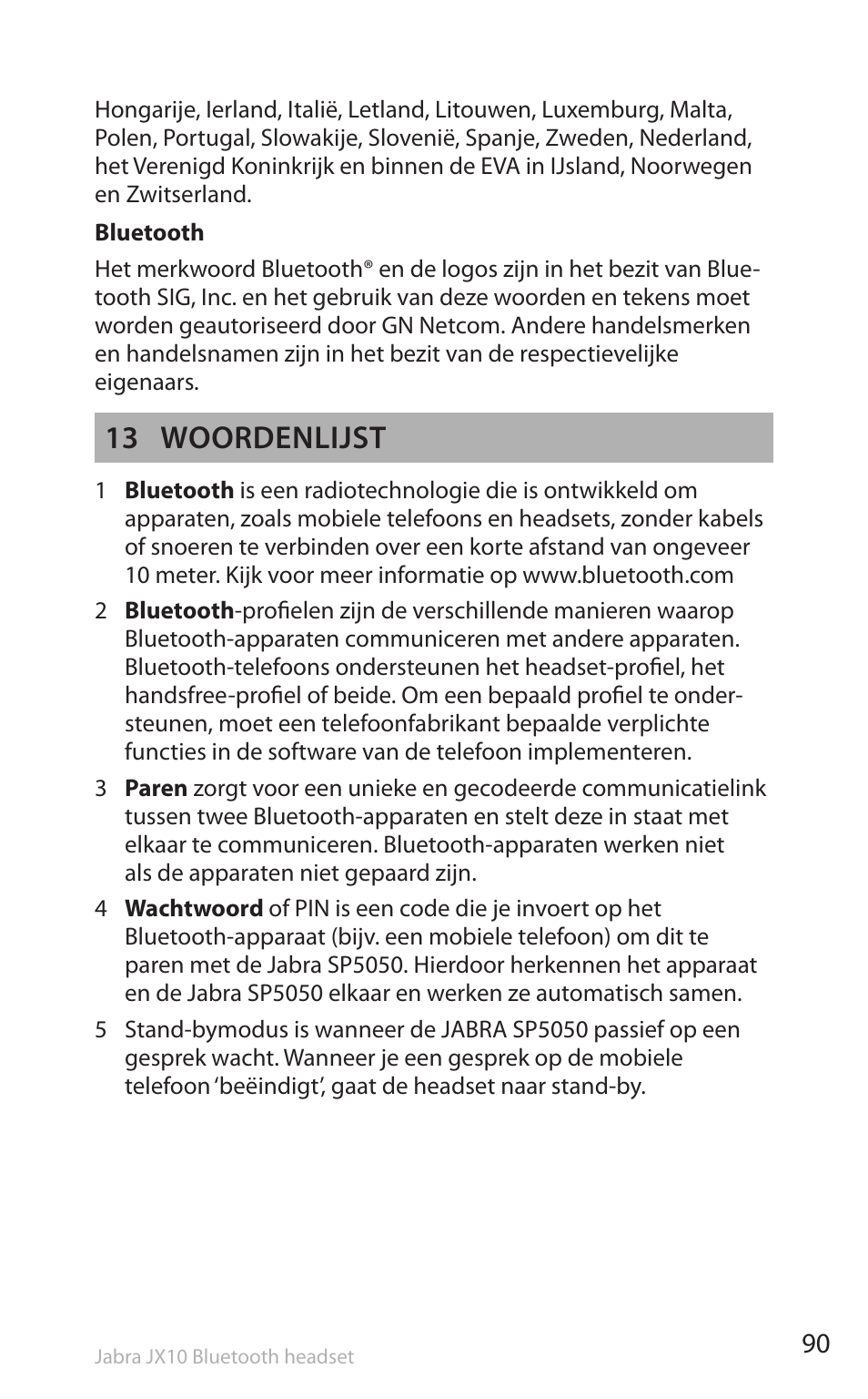 13 woordenlijst | Lennox Hearth SP5050 User Manual | Page 92 / 221