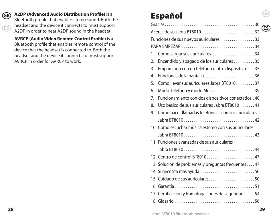 Español | Lennox Hearth BT8010 User Manual | Page 17 / 31