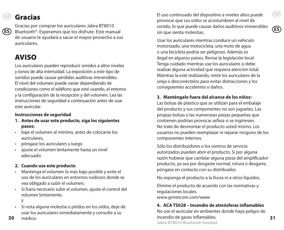 Gracias, Aviso | Lennox Hearth BT8010 User Manual | Page 18 / 31