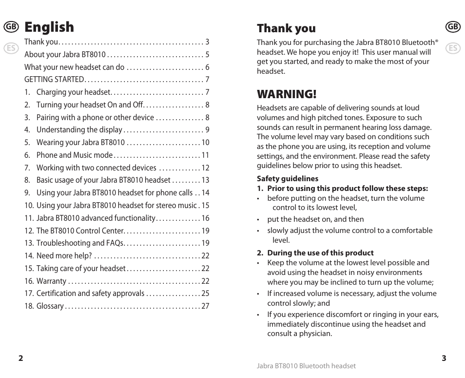 English, Warning | Lennox Hearth BT8010 User Manual | Page 4 / 31