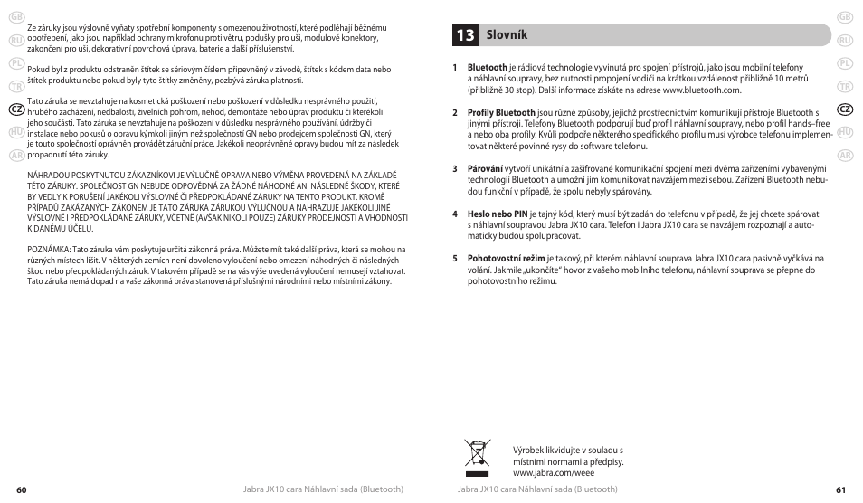 Slovník | Lennox Hearth JX10 CARA User Manual | Page 33 / 45