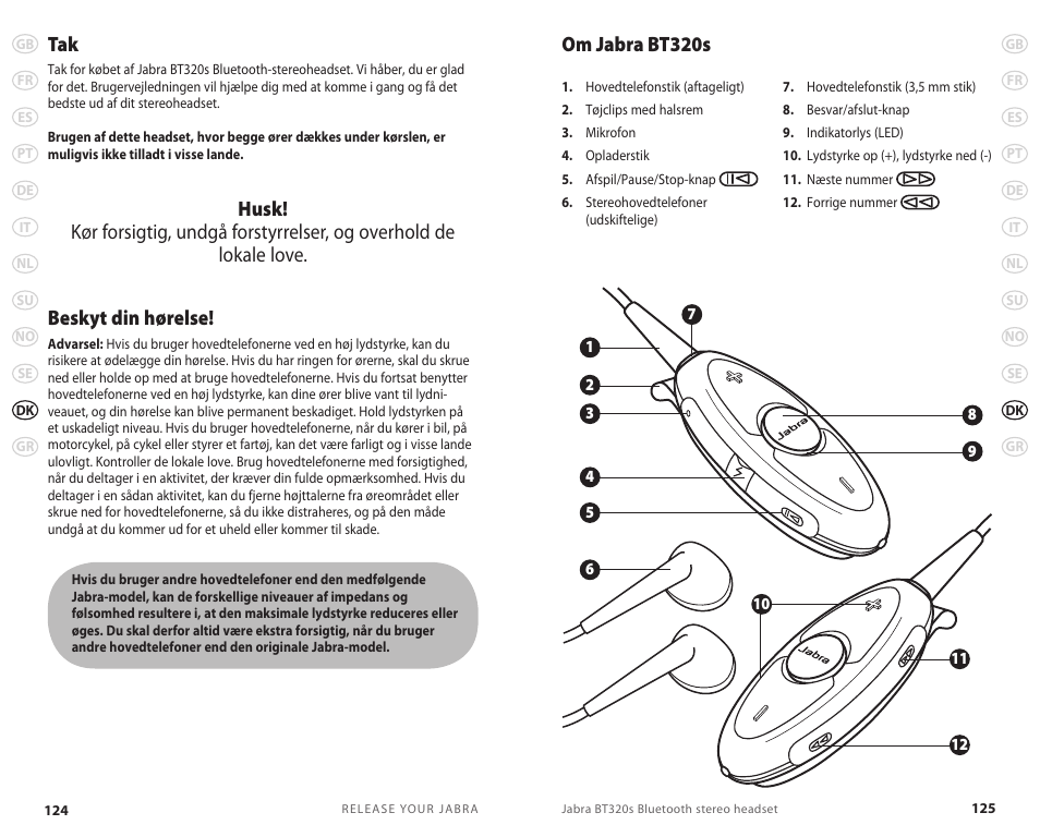 Om jabra bt320s tak | Lennox Hearth BT 320S User Manual | Page 65 / 76
