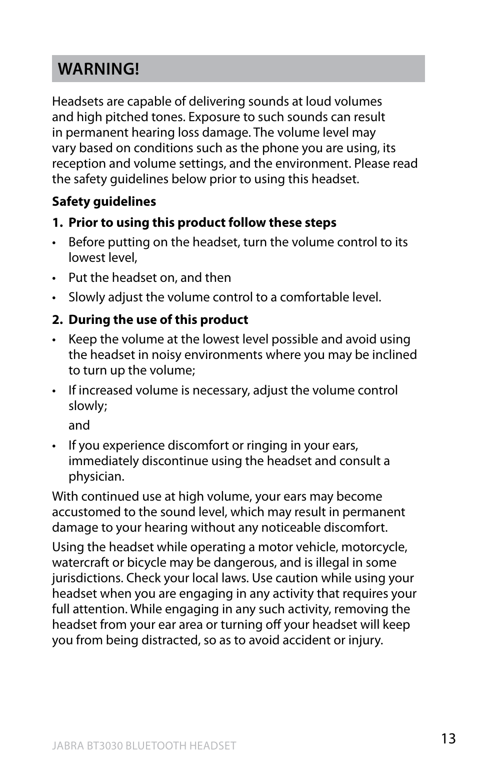 En g li sh, Warning | Lennox Hearth BT3030 User Manual | Page 14 / 19