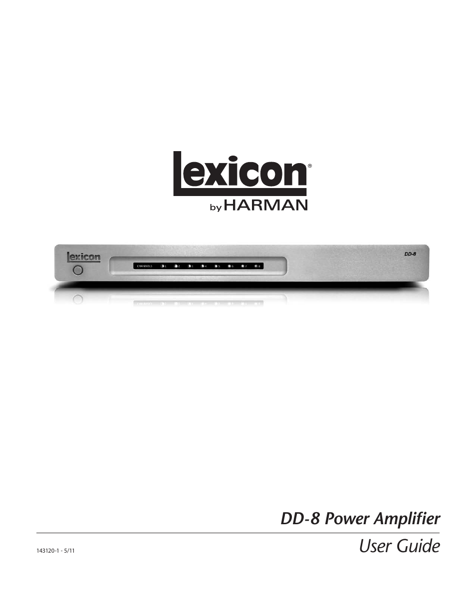 Lexicon Power Amplifiers DD-8 User Manual | 16 pages