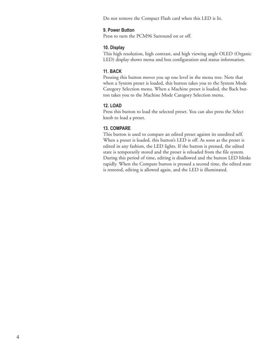 Lexicon PCM96 User Manual | Page 10 / 64