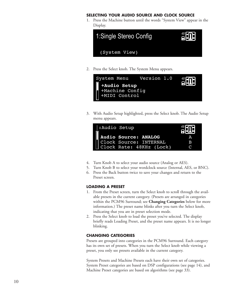 Concerthall->flange, Single stereo config | Lexicon PCM96 User Manual | Page 16 / 64