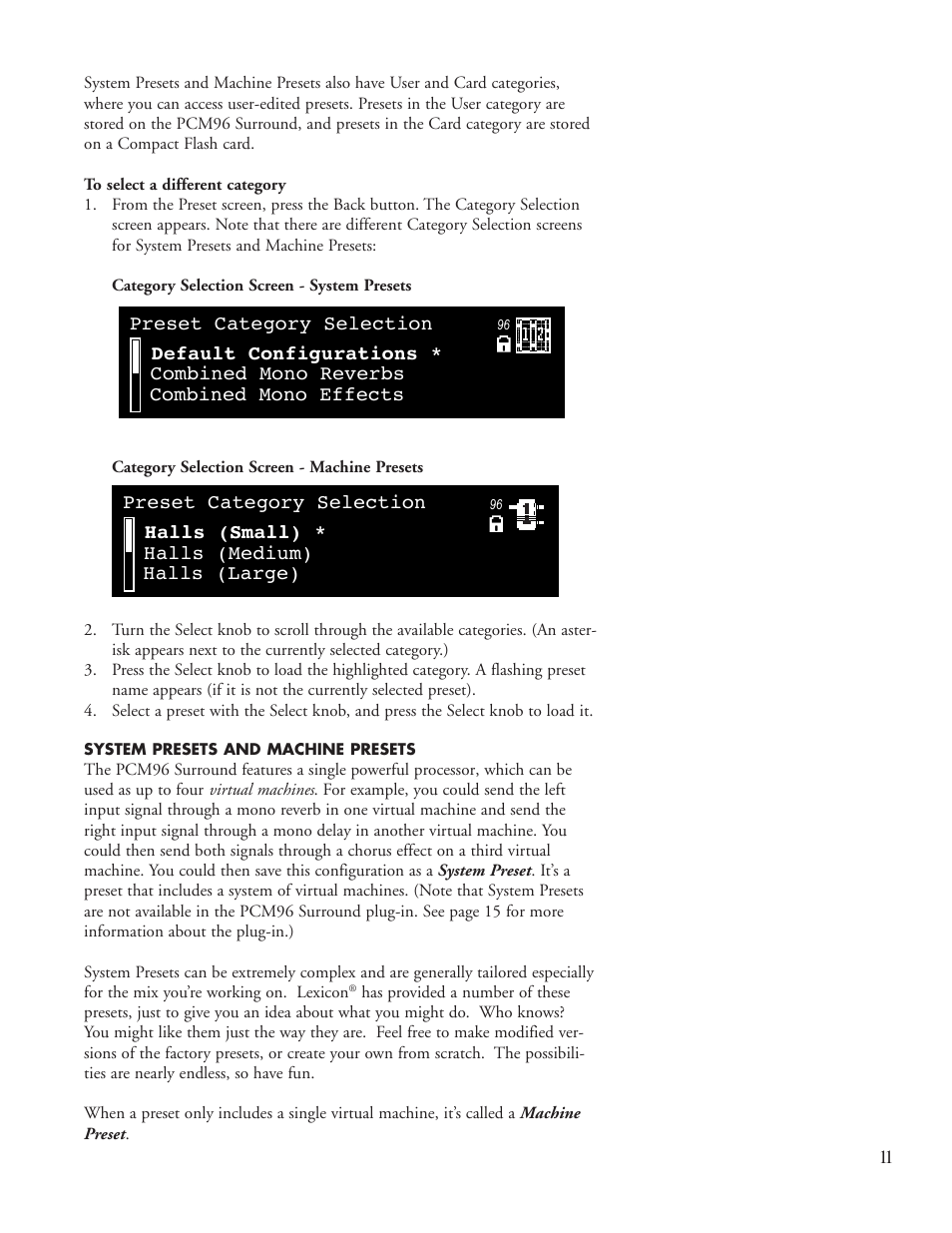 Lexicon PCM96 User Manual | Page 17 / 64