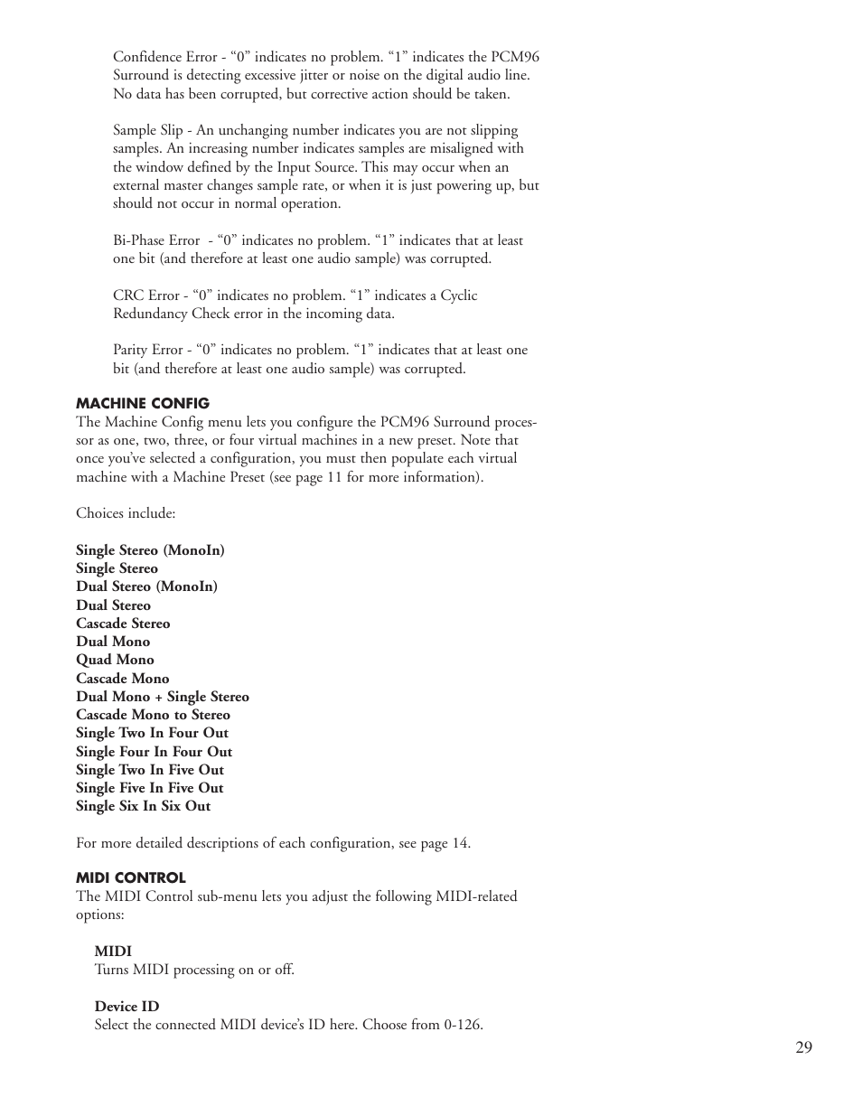 Lexicon PCM96 User Manual | Page 35 / 64