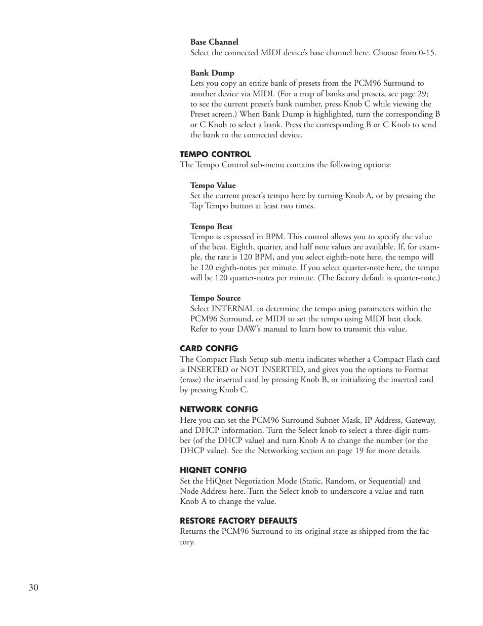 Lexicon PCM96 User Manual | Page 36 / 64