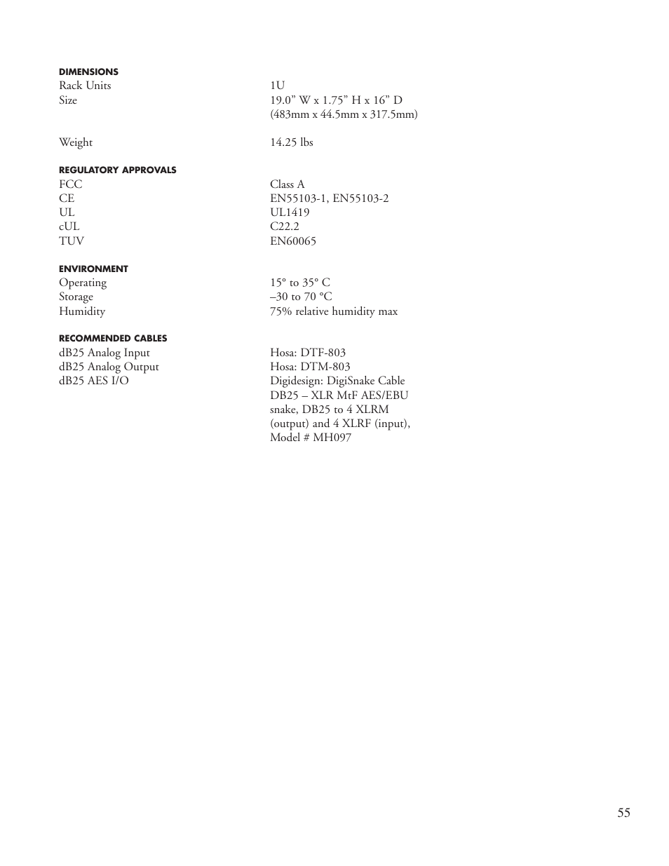 Lexicon PCM96 User Manual | Page 61 / 64