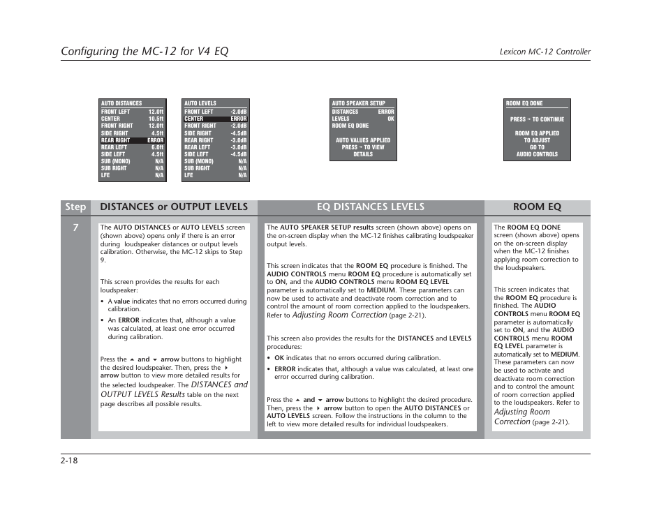 Configuring the mc-12 for v4 eq | Lexicon Controller Version 4 EQ MC-12 User Manual | Page 32 / 42