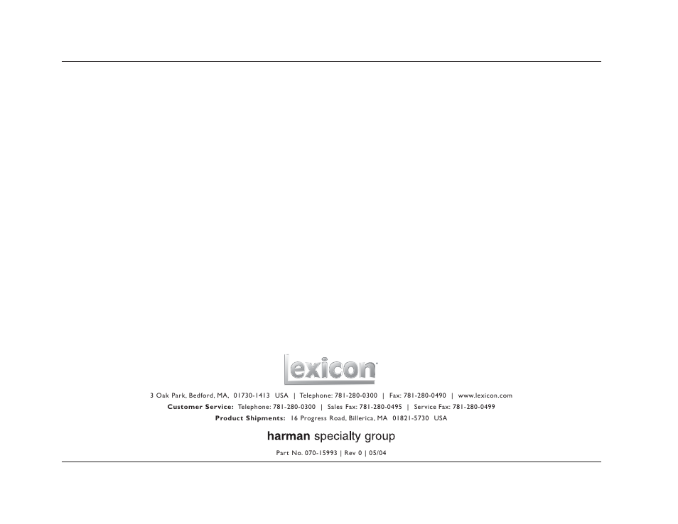 Lexicon Controller Version 4 EQ MC-12 User Manual | Page 42 / 42