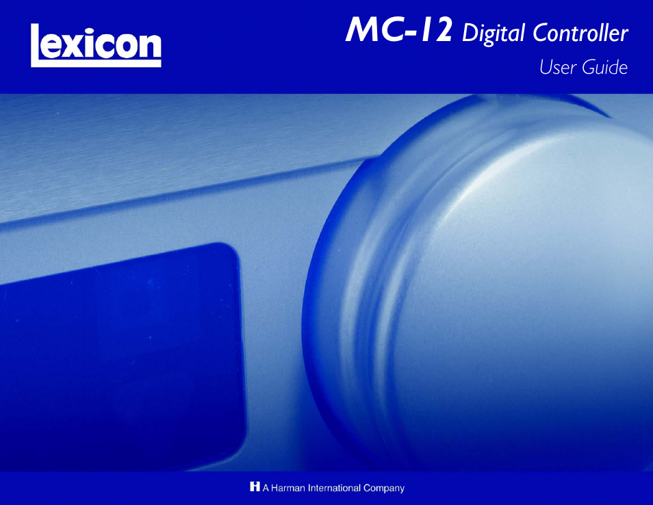 Lexicon Digital Controller MC-12 User Manual | 208 pages