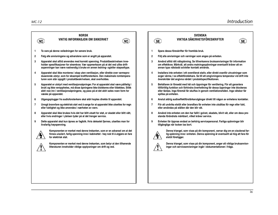 Introduction | Lexicon Digital Controller MC-12 User Manual | Page 11 / 208